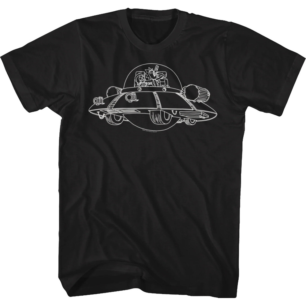 Space Cruiser Rick And Morty Tshirt